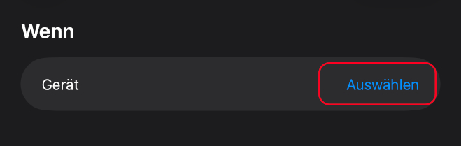 Bluetooth-Geräteauswahl