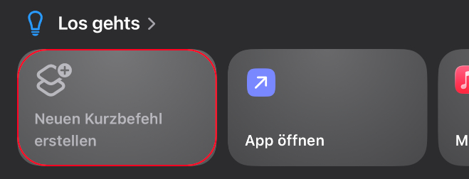 Option „Neue leere Automation