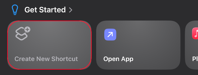 New Blank Automation option